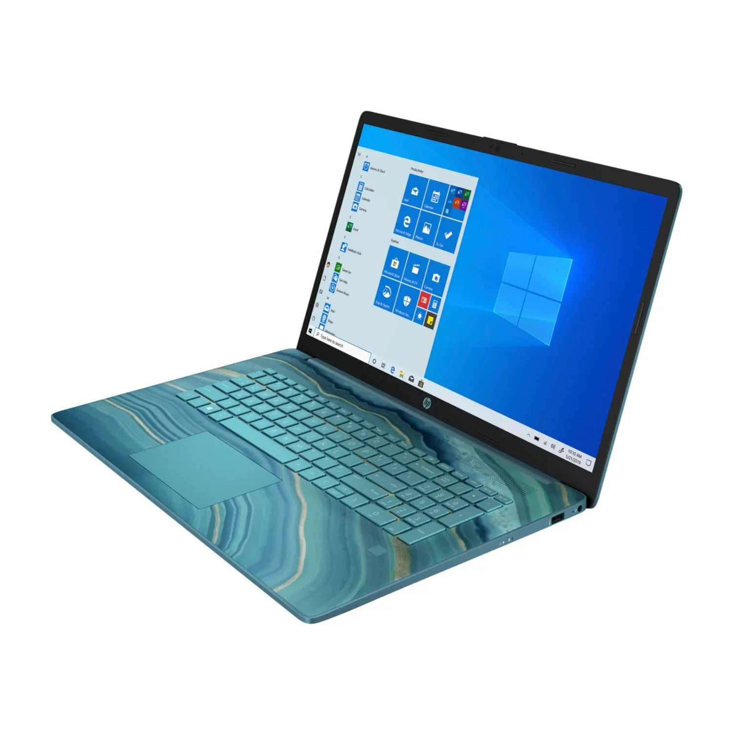 Restored HP 17cp0006ds 17.3" Touchscreen Laptop R3 5300U 8GB 512GB SSD W11H Teal (Refurbished)