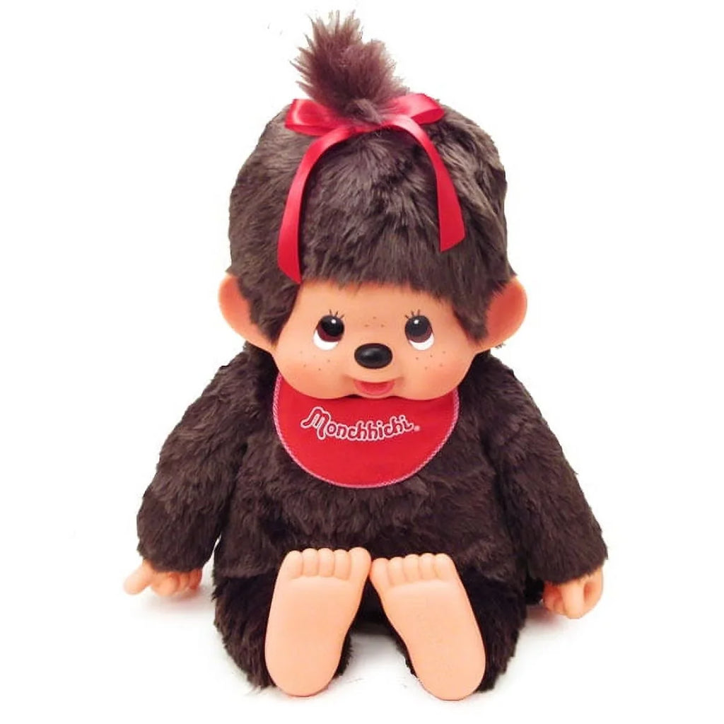 Girl Monkey Monchhichi Jumbo XL Plush Toy. Limited Edition. 31" Tall.