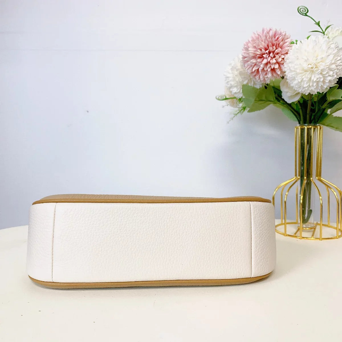 Coach CA173 Teri Shoulder Bag In Colorblock IN Silver Sandy Beige Multi