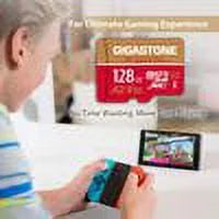 Gigastone 128GB Micro SD Card, 4K Game Pro, Nintendo Switch Suitable A2 Run App, 4K Video Recording, Micro SDXC R/W up to 100/50MB/s, 5 Pack (5x128GB)