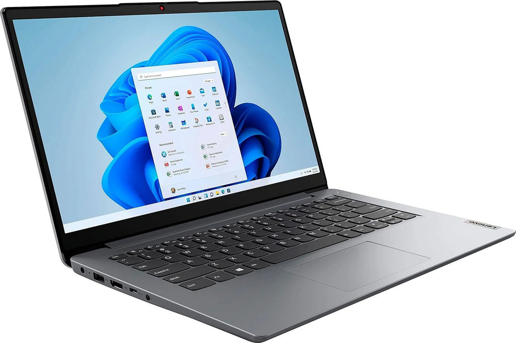 Lenovo IdeaPad 1i 14" Laptop Computer, Pentium Silver N5030 Processor, 4GB DDR4 RAM, 128GB eMMC + 64GB SD Card, WiFi 6, Bluetooth 5.1, 1-Year Office 365, Cloud Grey, Windows 11 S