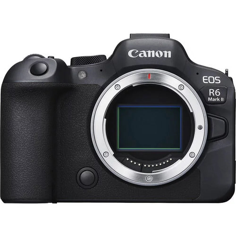Canon EOS R6 Mark II Mirrorless Camera (5666C002) + Canon RF 24-70mm Lens + 64GB Memory Card + Case + l Photo Software + 2 x LPE6 Battery + External Charger + Card Reader + More
