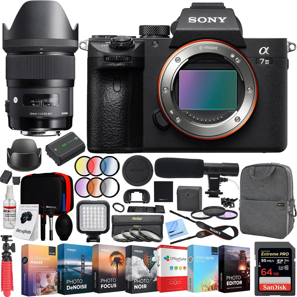 Sony a7 III ILCE-7M3 - Digital camera - mirrorless - 24.2 MP - Full Frame - 4K / 30 fps - body only - Wi-Fi, NFC, Bluetooth