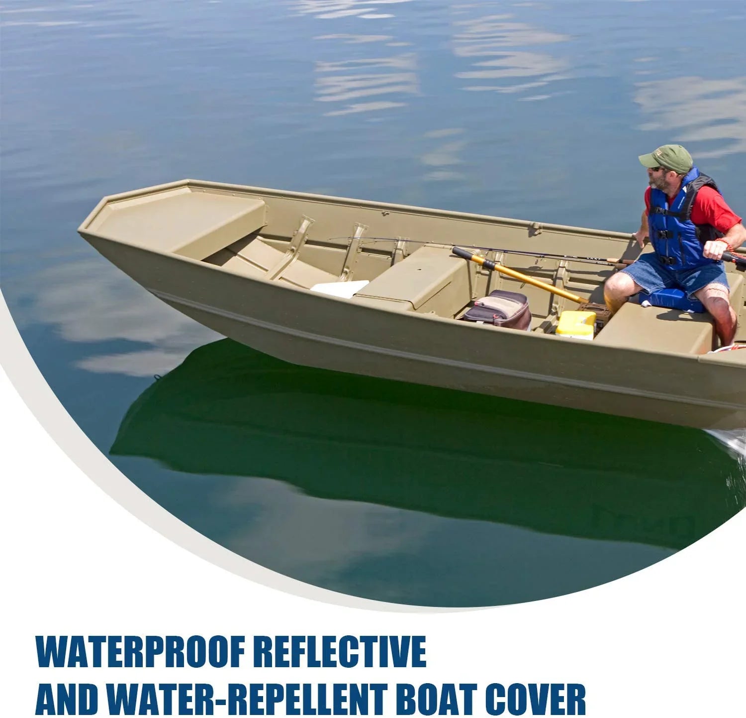 Goodsmann Jon Ship Wrap Silvery Gray Water Strong Trailerable 9921-0152-21( A, 12' L, 56"W )