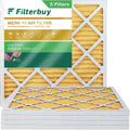 Filterbuy 14x14x1 MERV 11 Pleated HVAC AC Furnace Air Filters (5-Pack)