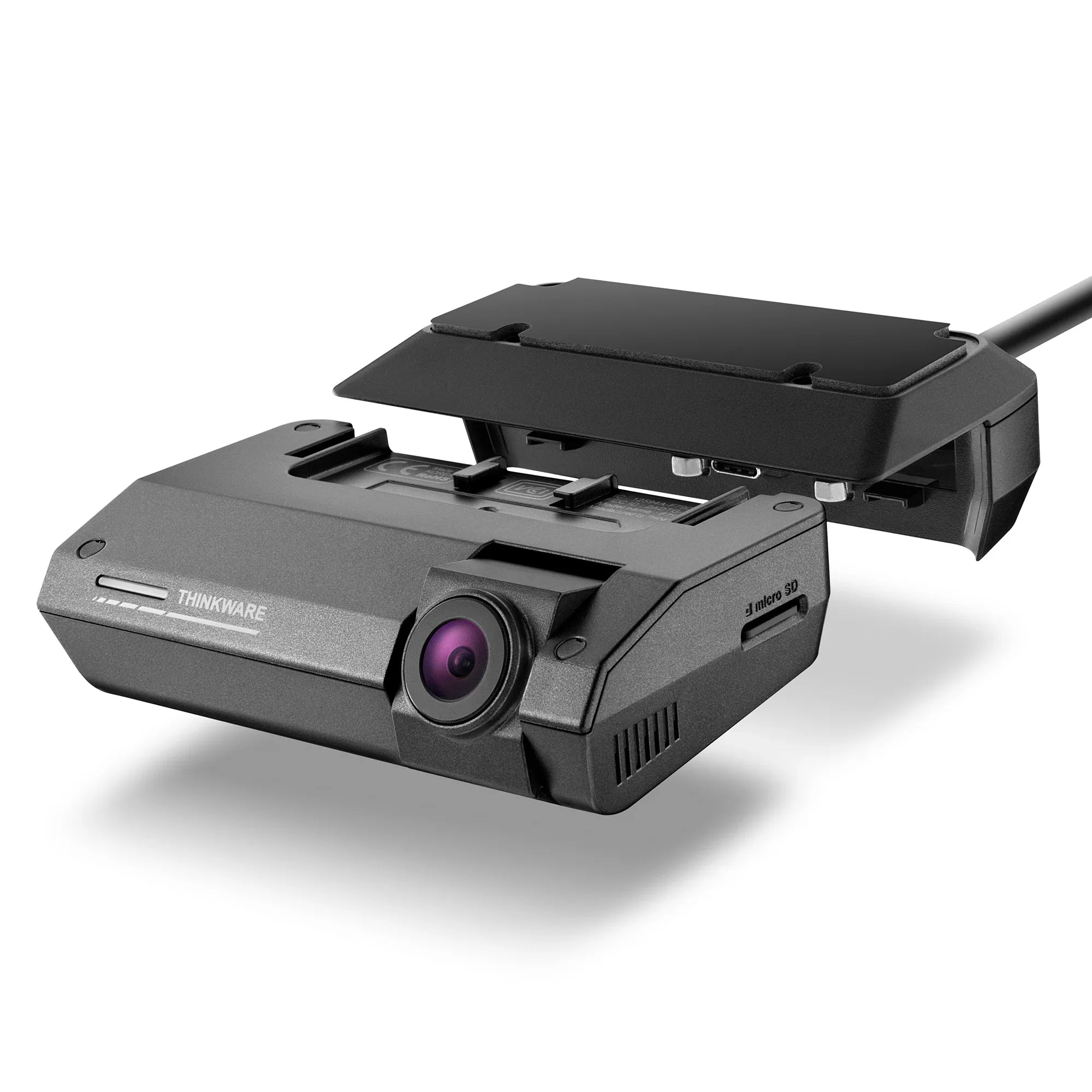 Thinkware F790 Dual Channel Dash Cam with Full HD 1080p, Front and Rear Cam, Dual Band WiFi, Built-in GPS, Parking Mode, Night Vision, Thinkware Plugin Mount and Ambarella Quad- CPU