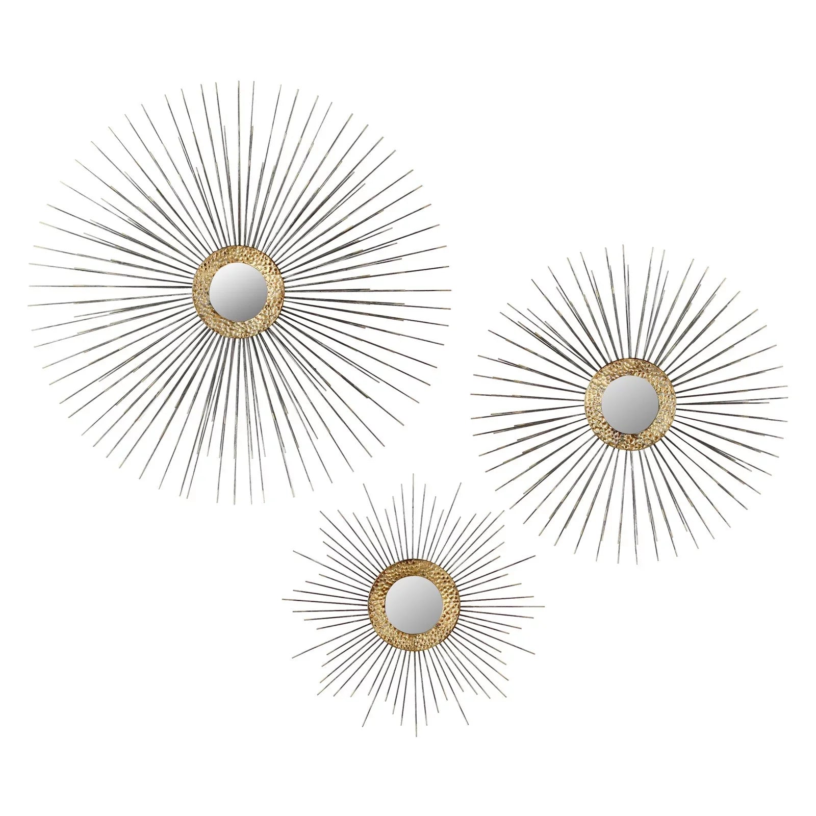 Boteh Mid Century Wall Mirrors (Set of 3) by Aspire