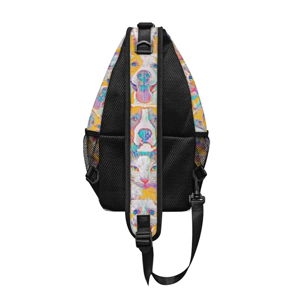 Crossbody Bag - Club 99 - (Turquoise/Orange/Cream) - Unisex - All Ages - The Merch by SIMA Visual Arts