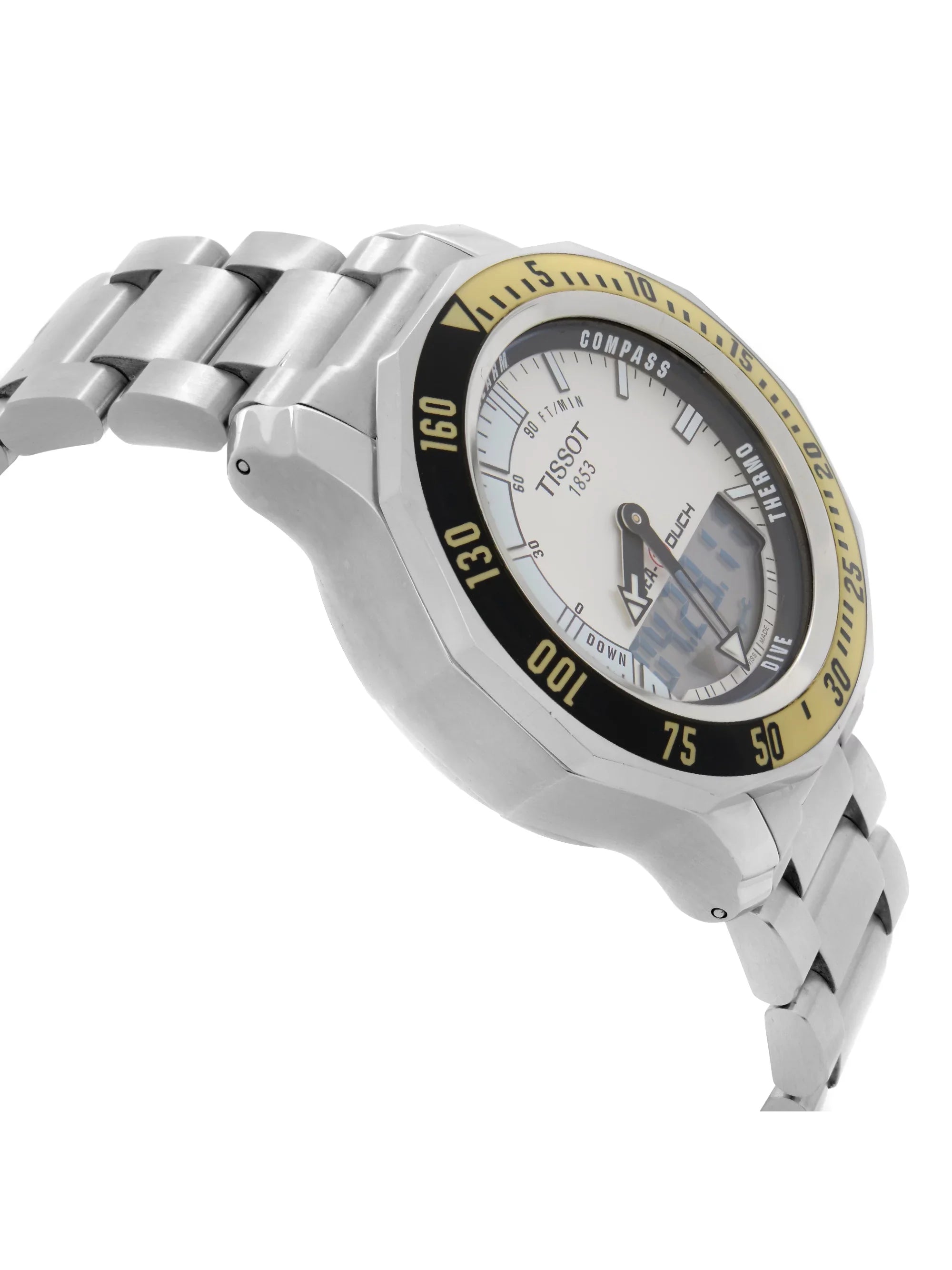 Tissot Sea-Touch Steel Silver Dial Quartz Mens Watch T026.420.11.031.01 Pre-Owned