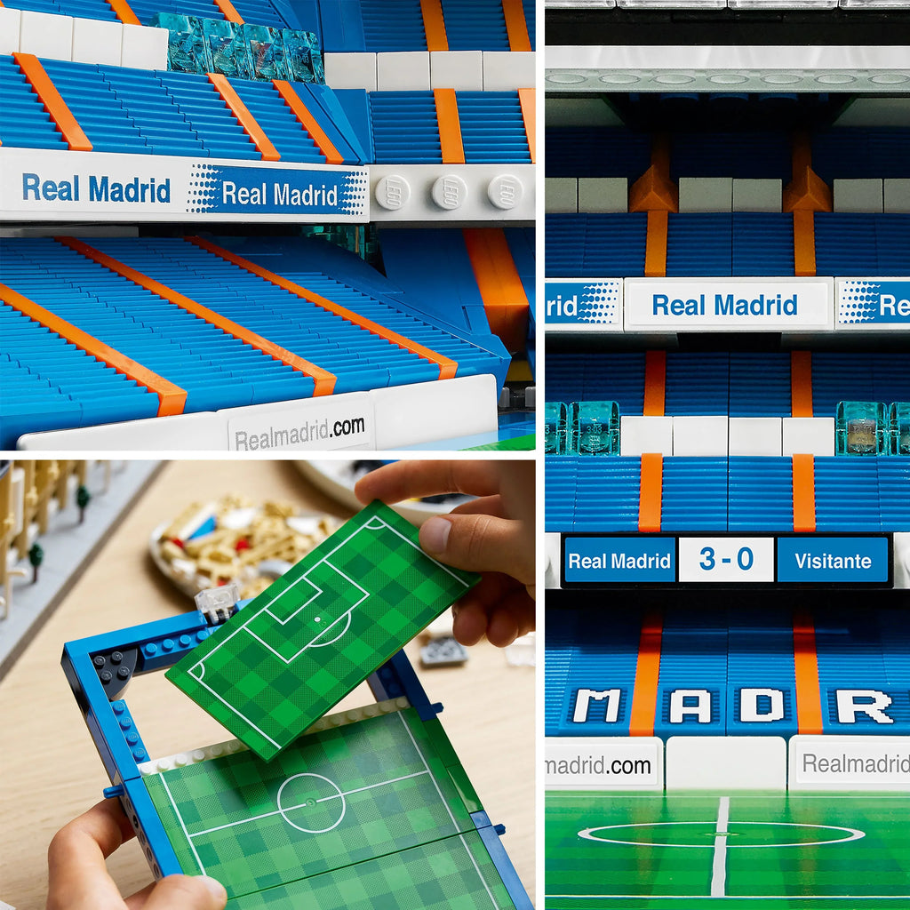 LEGO Icons Real Madrid Santiago Bernabéu Stadium 10299 Building Set - Soccer Field and Model Building Kit for Adults, Home and Office Collectible Decor Piece, Excellent Gift Idea for Sports Fans
