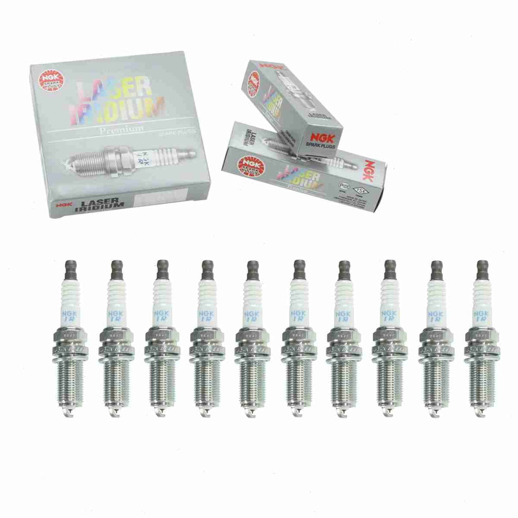 10 pc NGK 6481 Laser Iridium Spark Plugs for 22401AA630 31216183 31216184 4506 4704 FR7NI33 IKH20TT LR005483 PKH20TT Ignition Wire Secondary Fits select: 2004-2008 SUBARU FORESTER