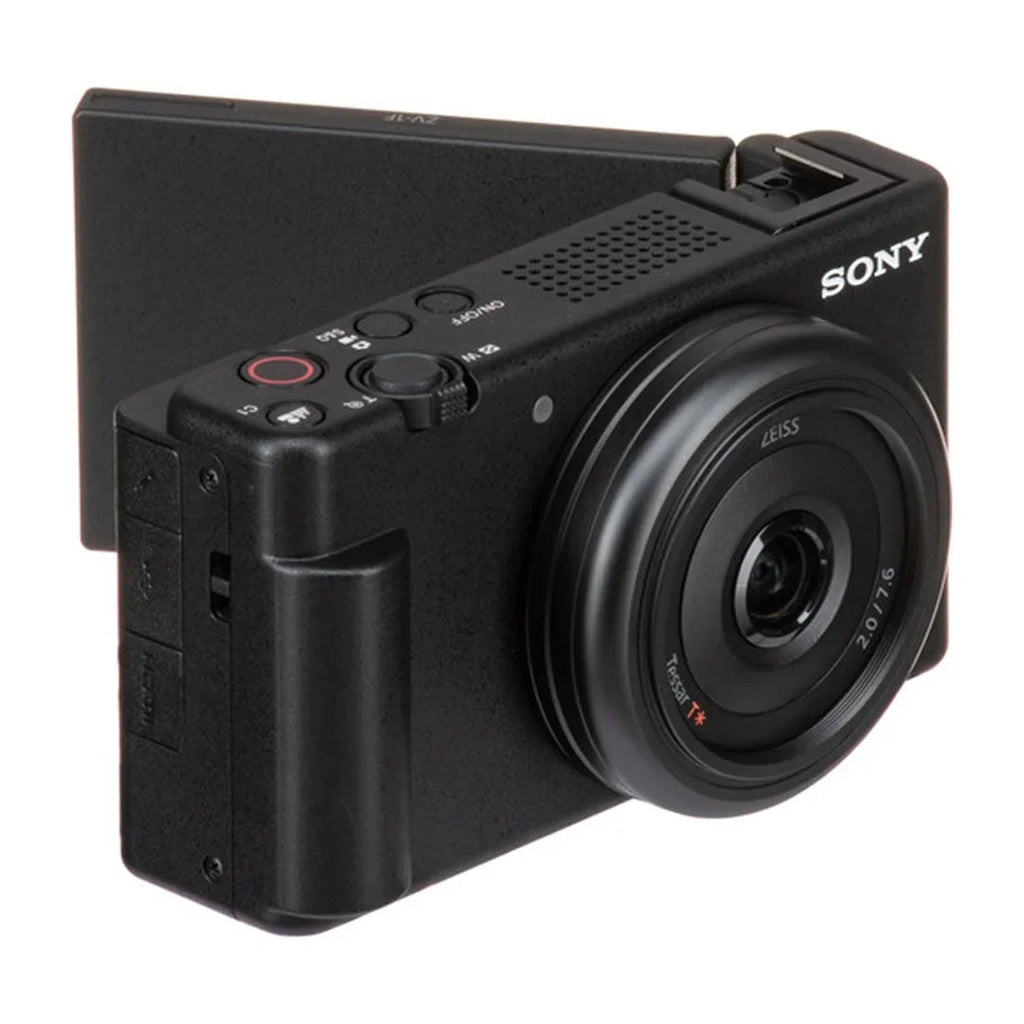 Sony ZV-1F Vlogging Camera (Black) with SanDisk 32GB Memory Card + Tripod + ZeeTech Accessory Bundle