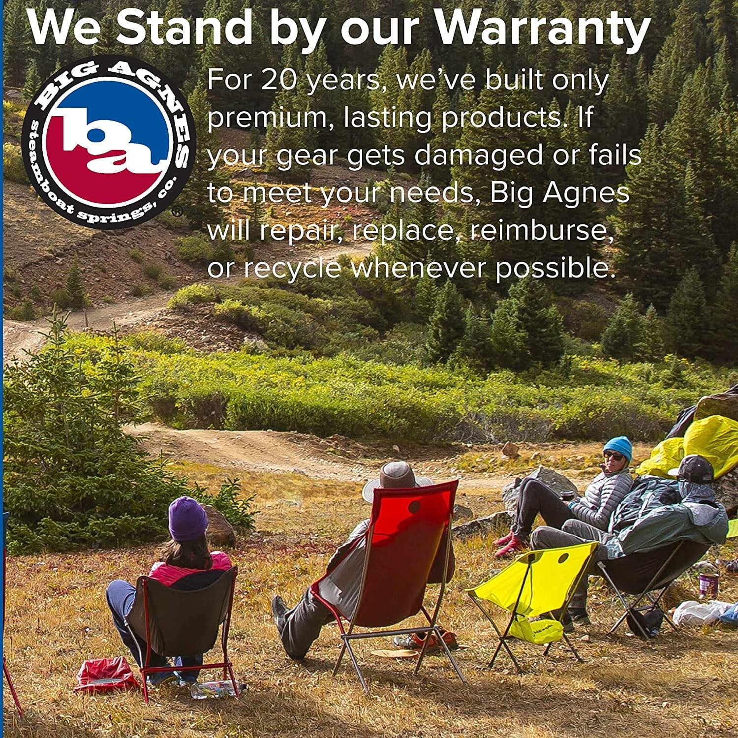 Six Camp Chair - High Wide Camping Chair With Aircraft Aluminum Frame