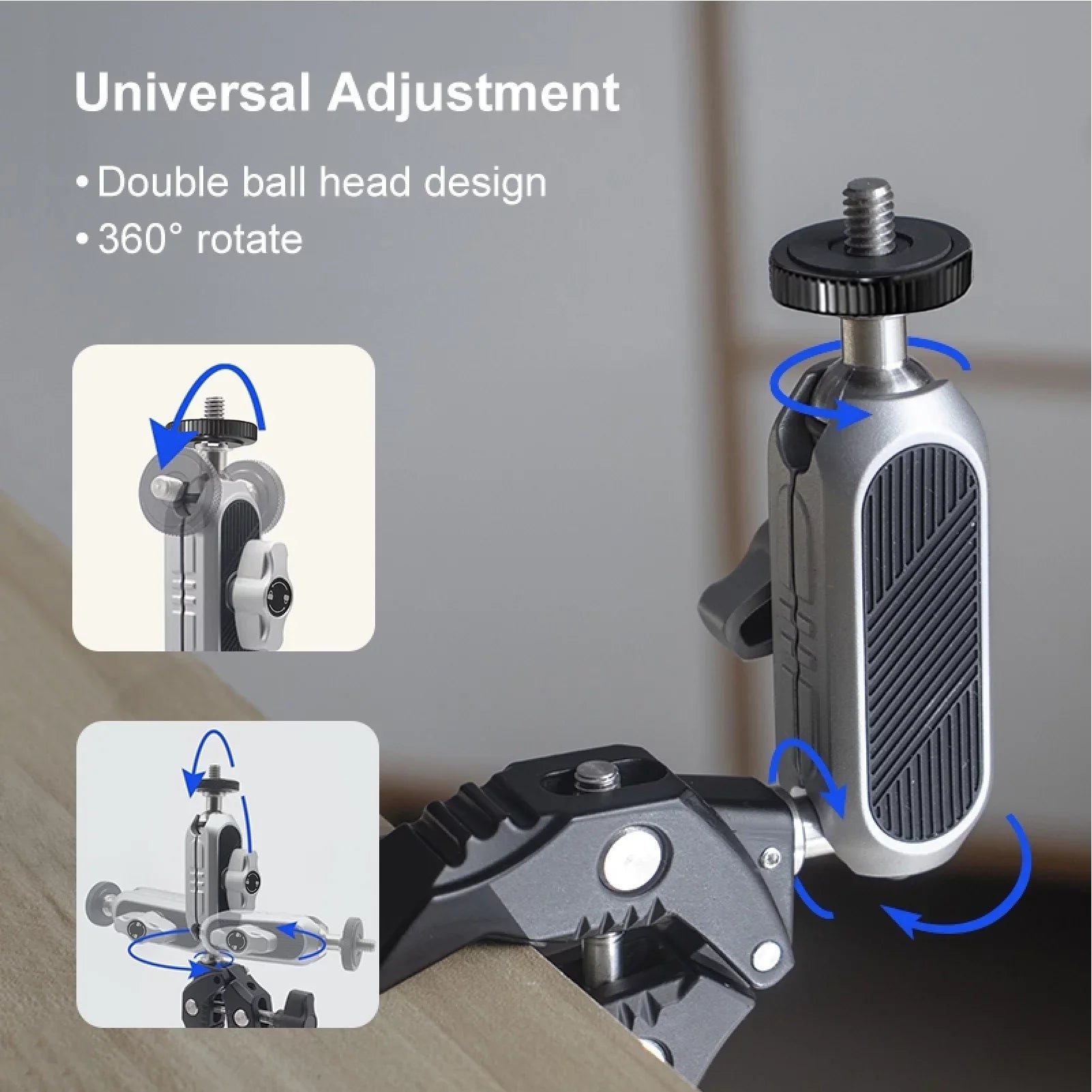 ammoon AKASO DJI Fitting Camera Mounts Clamp Mount Handlebar Adapter Mount