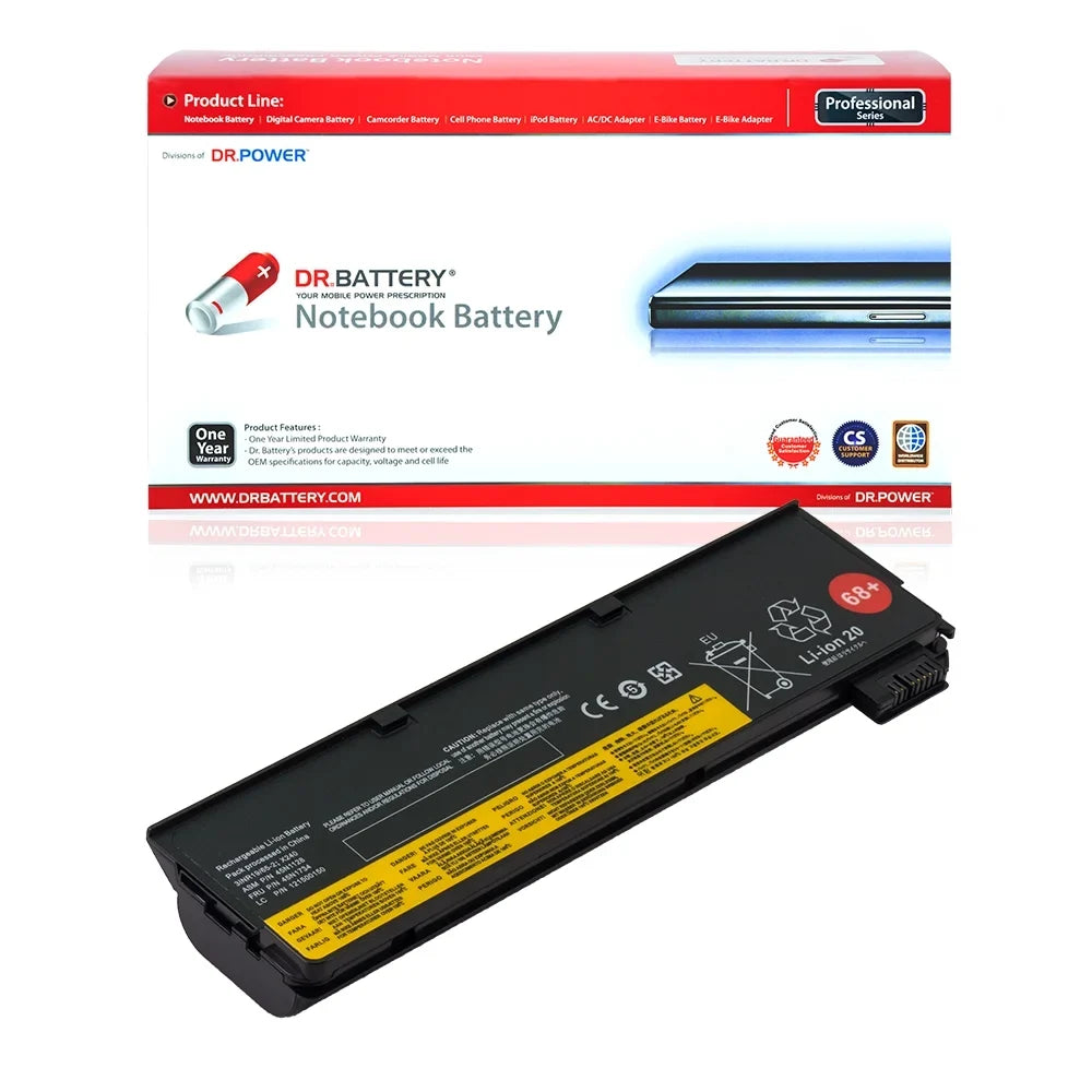 DR. BATTERY - Replacement for Lenovo ThinkPad T470p / T550 / T560 / W550s / X240 / X250 / L450 / L460 / T440 / 45N1127 / 45N1128 / 45N1129 / 45N1134 / 45N1135 / 45N1136 / 45N1137 / 45N1734