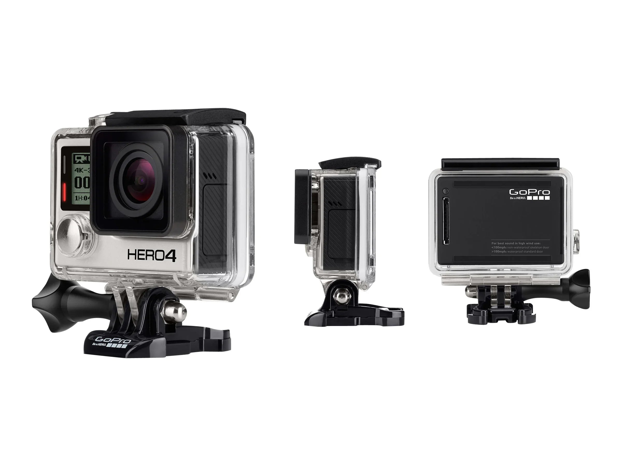 GoPro HERO4 - Black Edition - action camera - 4K - 12.0 MP - Wireless LAN, Bluetooth - underwater up to 131.2 ft