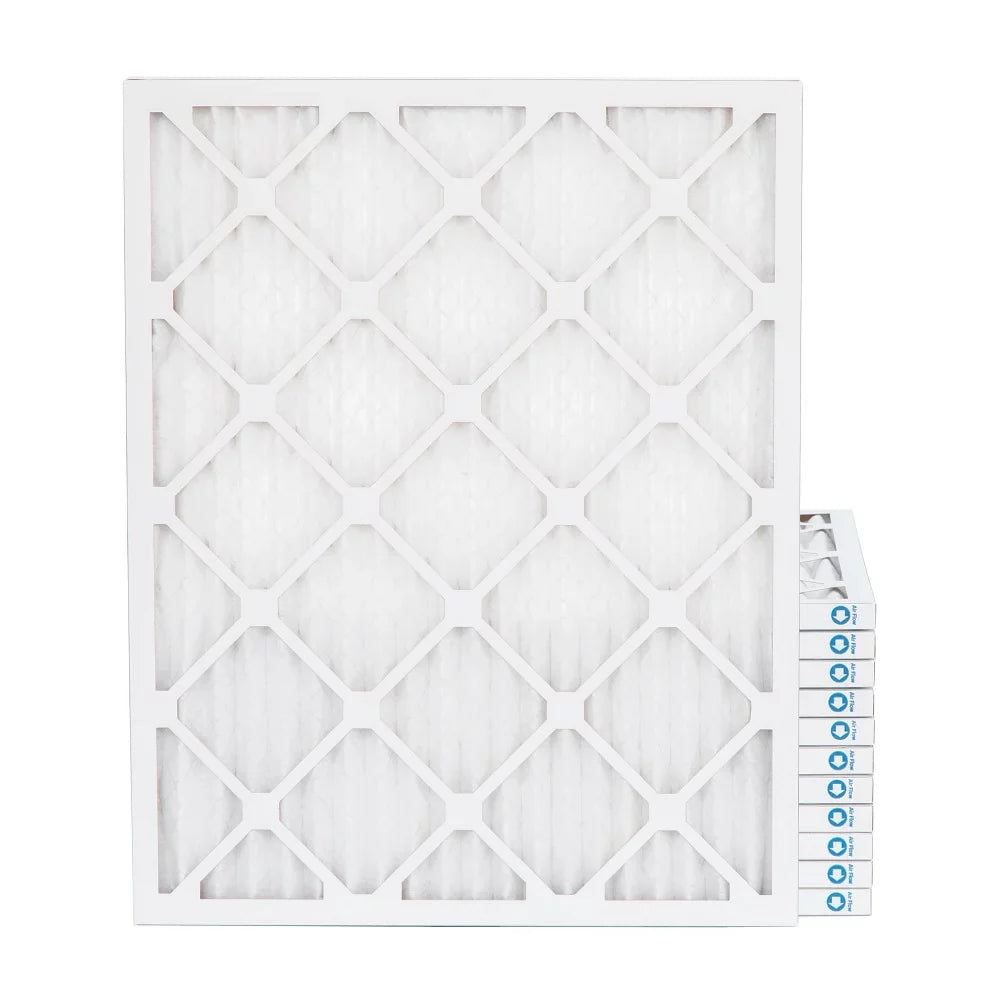20x24x1 MERV 11 ( MPR 1000, FPR 7-8 ) Pleated 1" Air Filters for AC and Furnace. Case of 12. Exact Size: 19-1/2 x 23-1/2 x 3/4