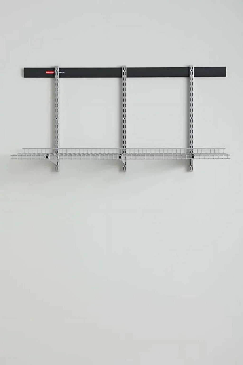 Rubbermaid Fast Track Garage 9-Piece Steel Wire Shelf Starter Kit, Track Storage System