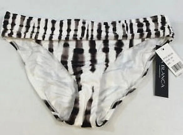 La Blanca JAVA Twisted Bamboo Shirred Hipster Bikini Swim Bottom, US 10