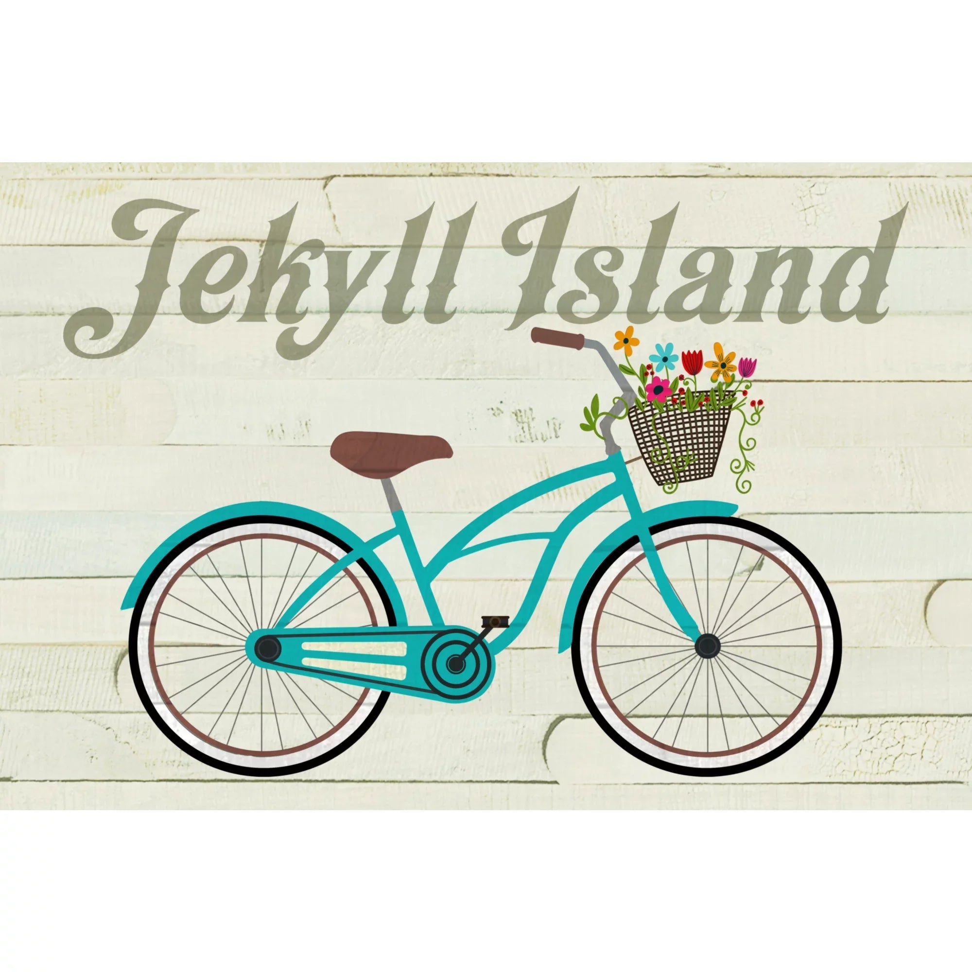 Jekyll Island, Georgia, Beach Cruiser and Basket (1000 Piece Puzzle, Size 19x27, Challenging Jigsaw Puzzle for Adults and Family, Made in USA)