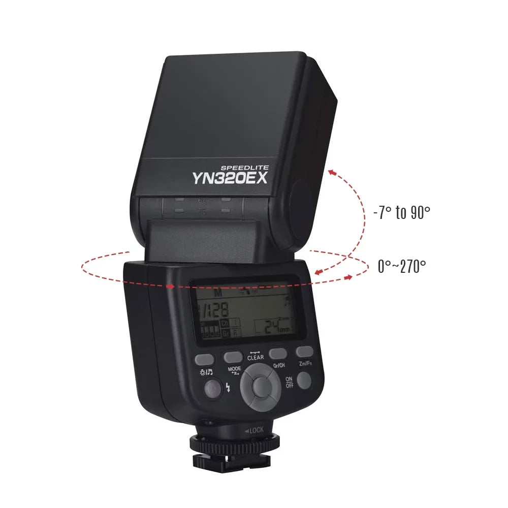 YONGNUO YN320EX Wireless TTL Flash Master Slave Speedlite 18000s HSS GN31 5600K for A7/ A7R/ A7S/ A58/ A99/ A77 II/ A6000/ A6300/ A6500