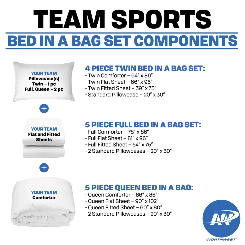NFL Seattle Seahawks Bed in a Bag Complete Bedding Set