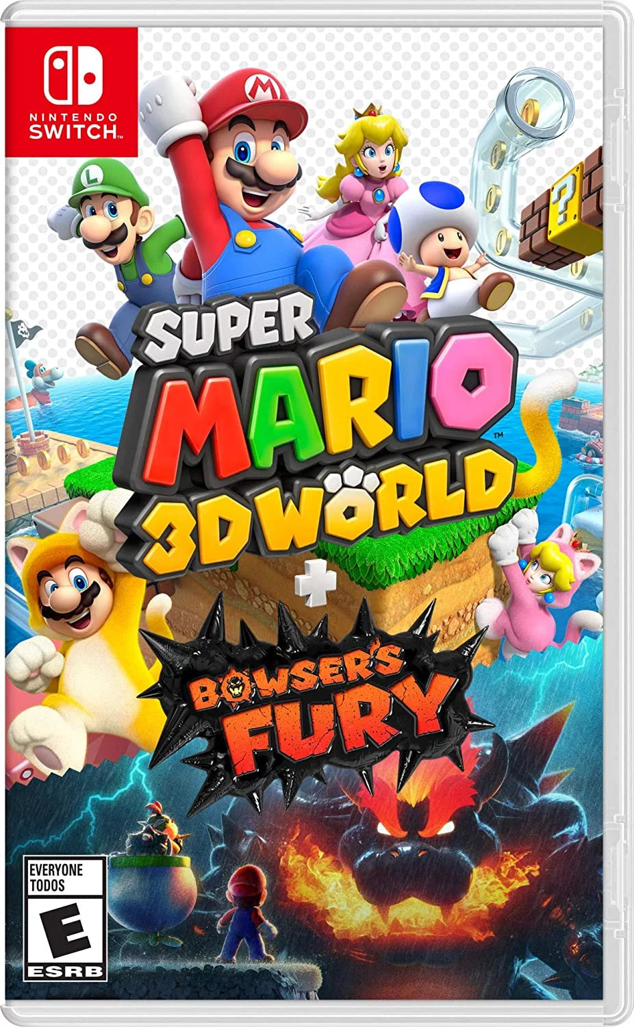 Nintendo Switch Lite Console Turquoise with Super Mario 3D World + Bowser’s Fury, Accessory Starter Kit and Screen Cleaning Cloth Bundle - Import with US Plug