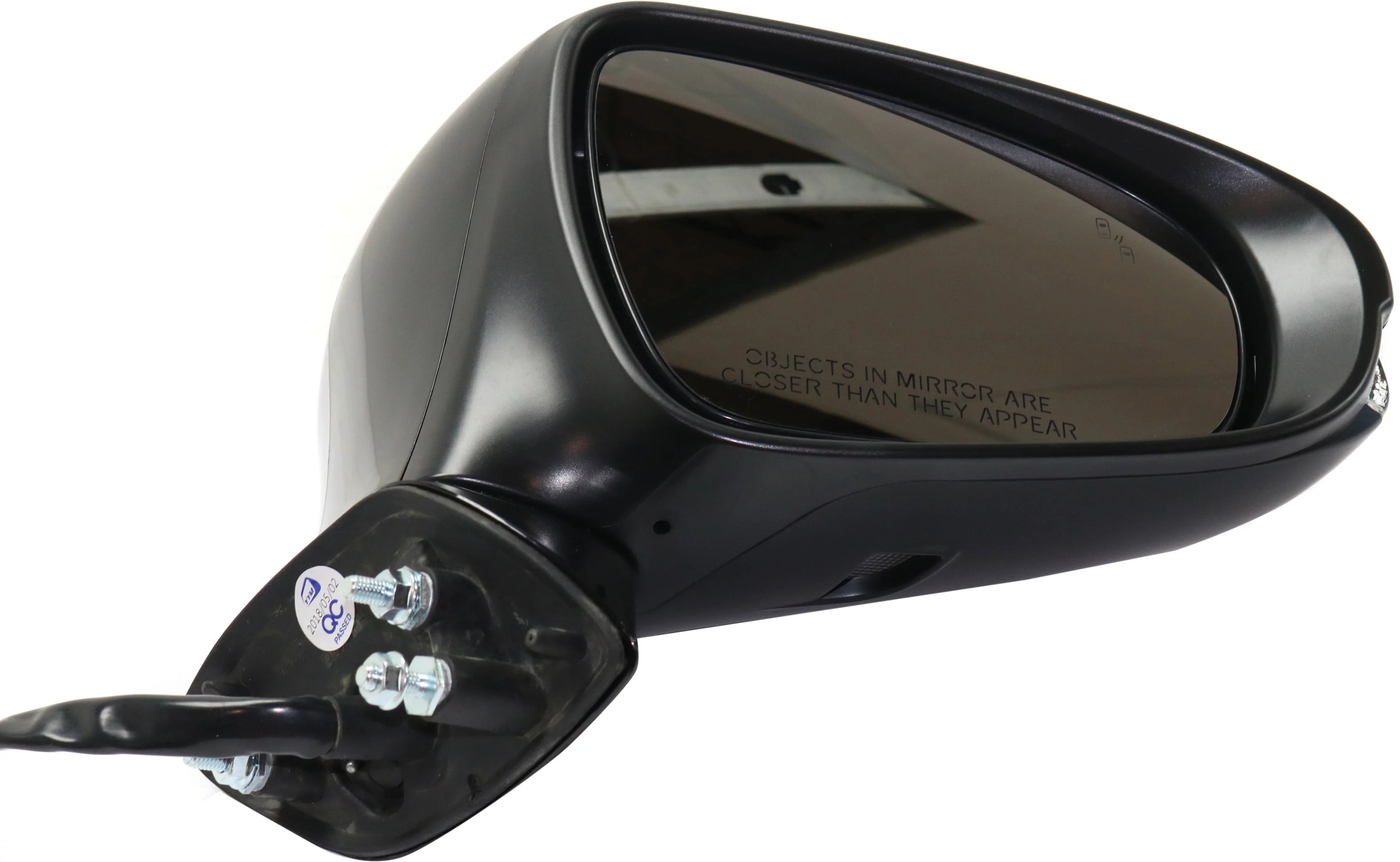 Mirror Matching With 2014-2018 Lexus GS350 2016 GS200t Right Passenger Side Heated w/ Blind Spot Detection in Glass In-housing Signal Light Paintable Kool-Vue