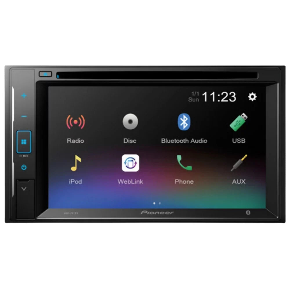 KIT395 Bundle with Pioneer Multimedia DVD Car Stereo and Installation Kit - for 2004-2008 Ford F-150 /Bluetooth Touchscreen Radio - Backup Camera, Double Din Mounting Kit