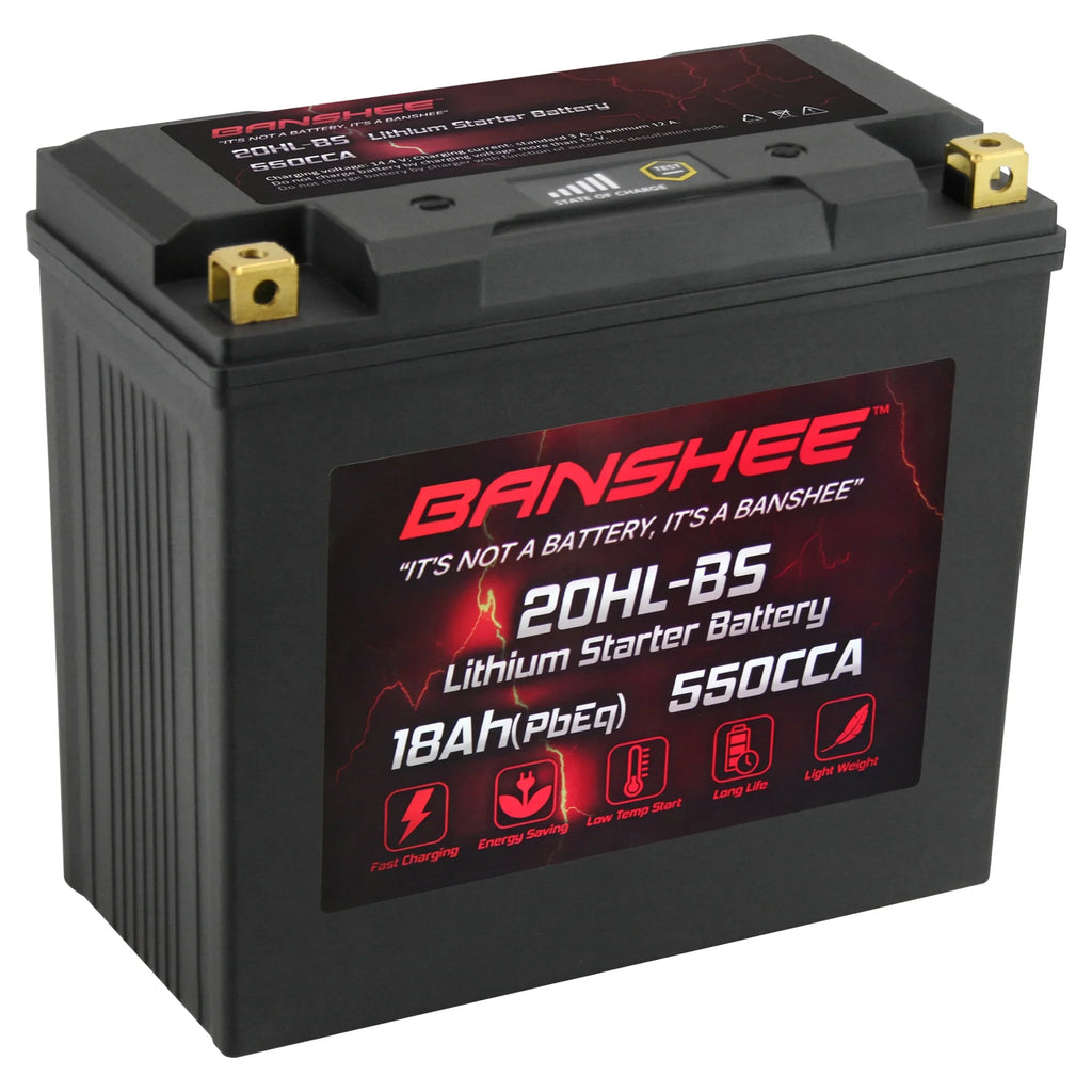Banshee YTX20L-BS LiFePO4 Motorsports Battery Fitting with Yamaha XL700A WaveVenture XL700 2002 to 2004