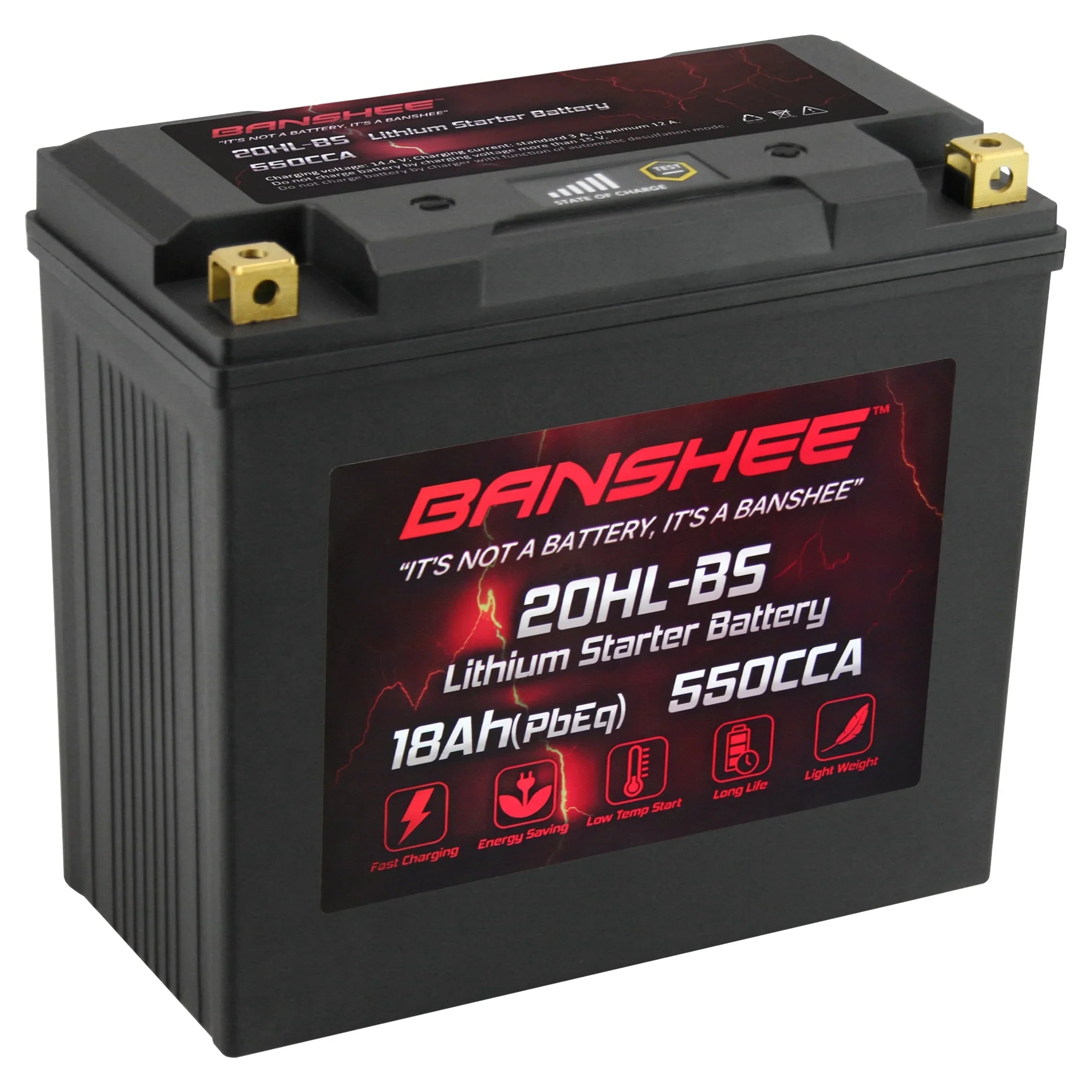 Banshee YTX20L-BS LiFePO4 Motorsports Battery Fitting with Yamaha XL700A WaveVenture XL700 2002 to 2004