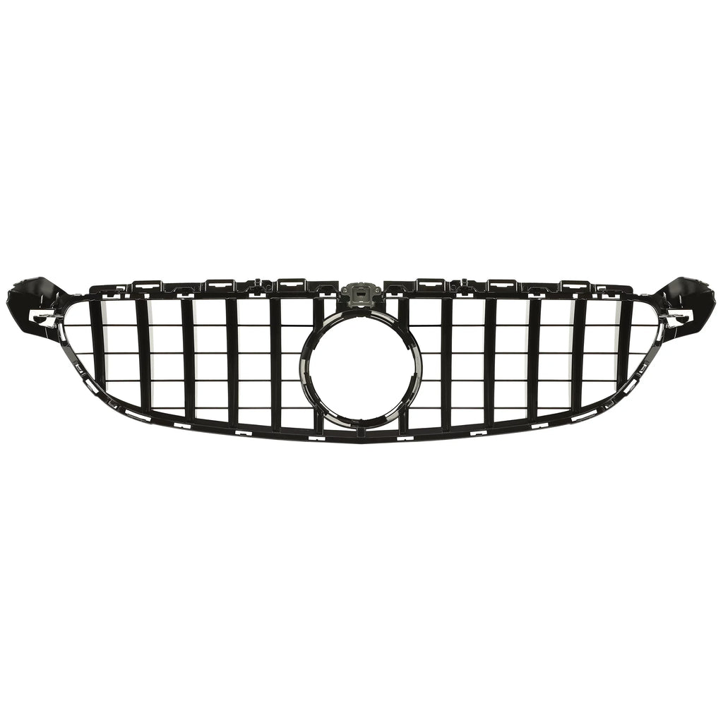Kojem Front Bumper Grille for 2015 2016 2017 2018 Mercedes Benz W205 C63 AMG S Black Painted for Both with Or without Camera Model Coating
