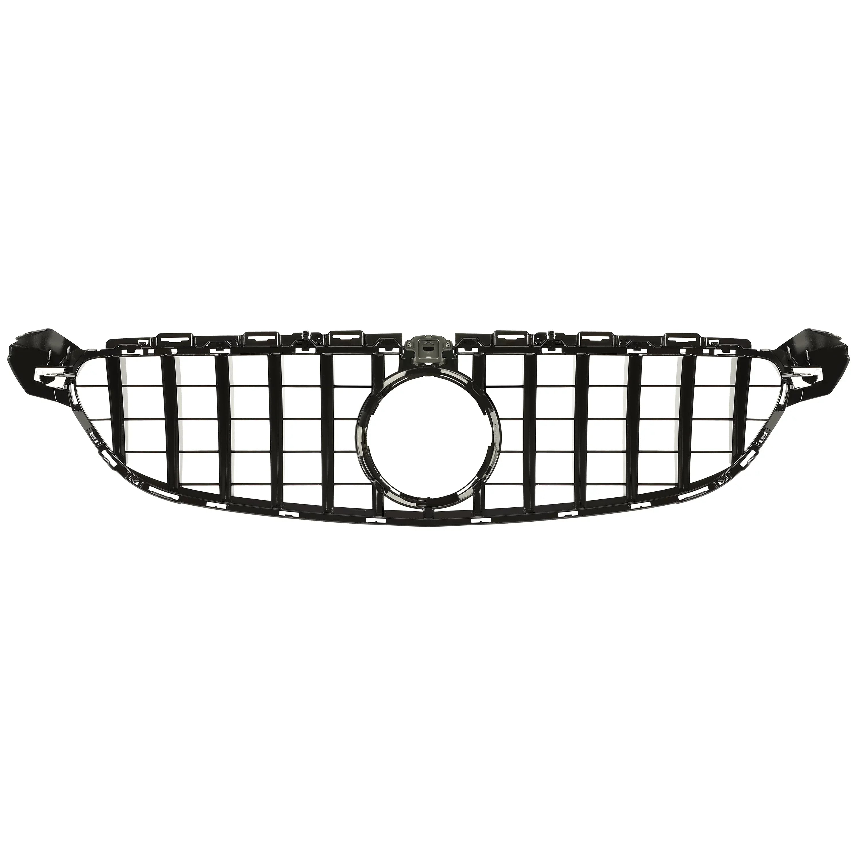 Kojem Front Bumper Grille for 2015 2016 2017 2018 Mercedes Benz W205 C63 AMG S Black Painted for Both with Or without Camera Model Coating