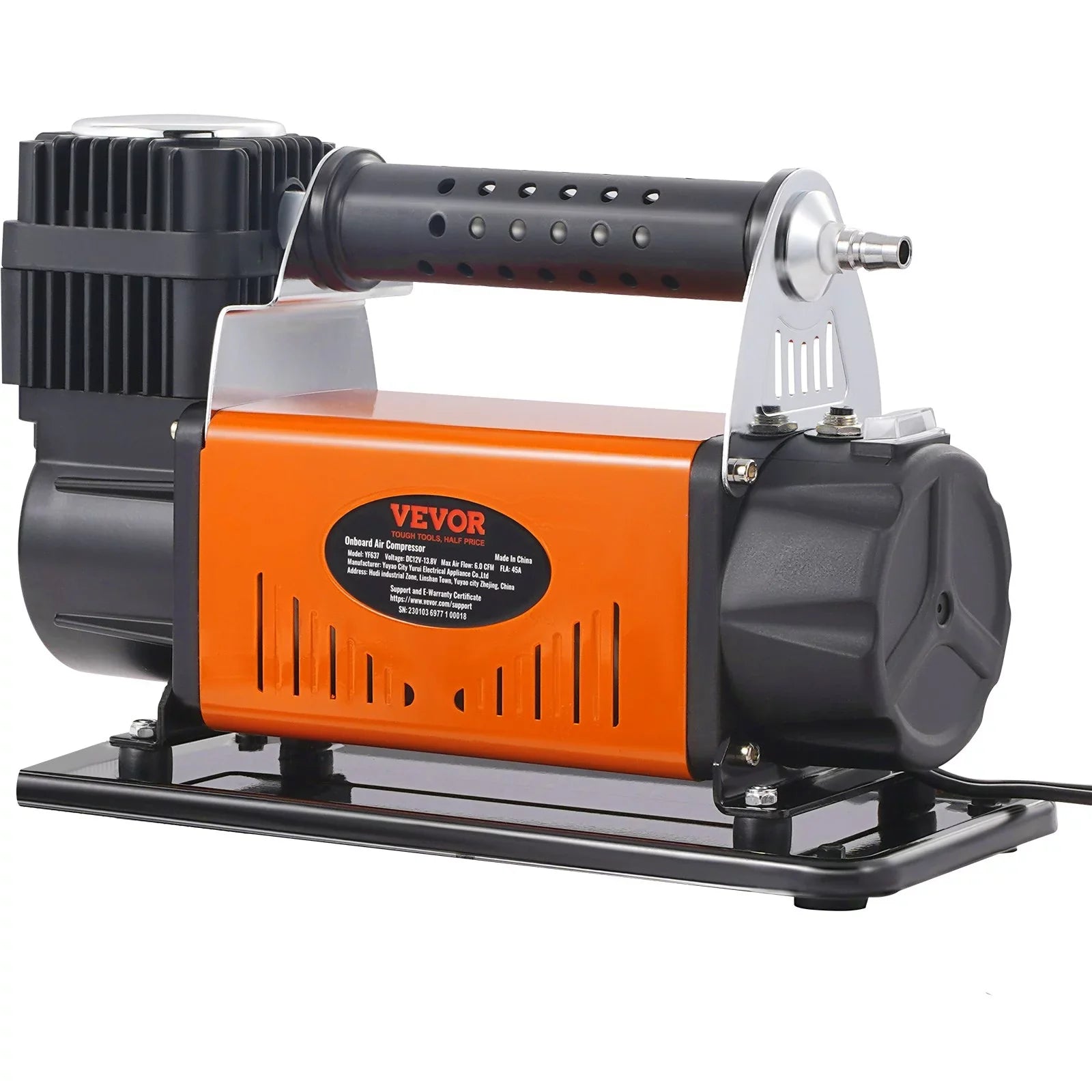 VEVOR On-Board 12V Air Compressor, High Performance Universal, 150PSI 6CFM