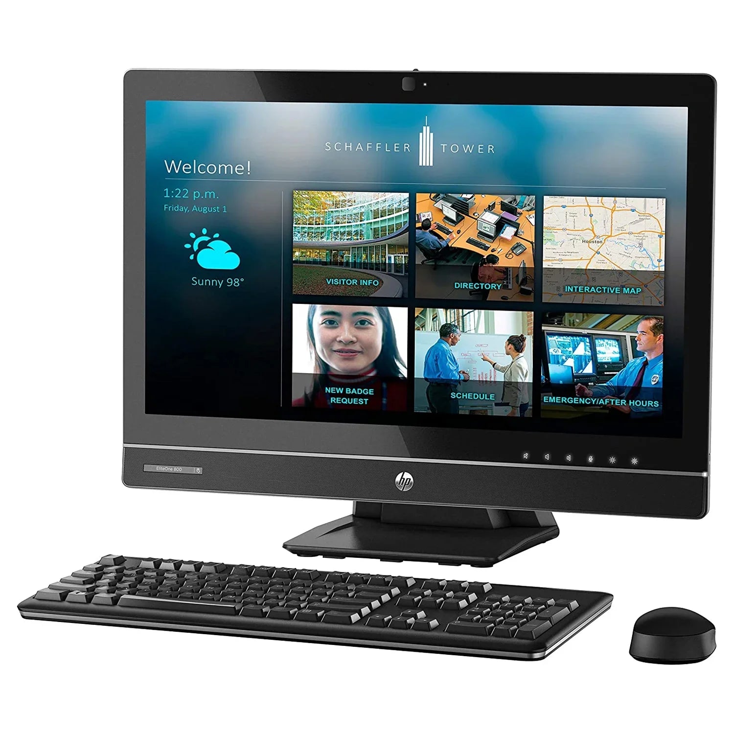 HP EliteOne 800 G1 All In One Computer, 23" HD Display, I5-4590s 3.7 GHz max CPU, 16GB DDR3 RAM, 512GB SSD, DVD, USB 3.0, WiFi, Displayport, Windows 10 Home