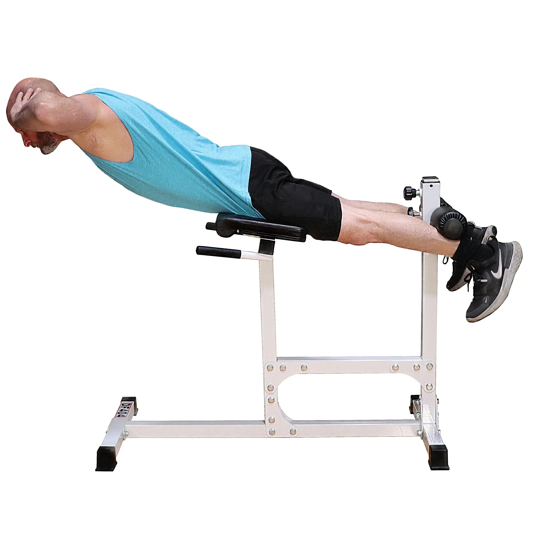 Adjustable Hyper Extension Bench with Maximum Weight of 400 lbs (DF404) by Deltech Fitness