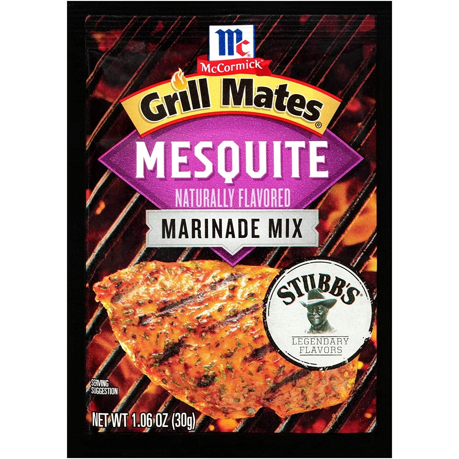 McCormick Grill Mates Mesquite Marinade, 1.06 oz, Pack of 12