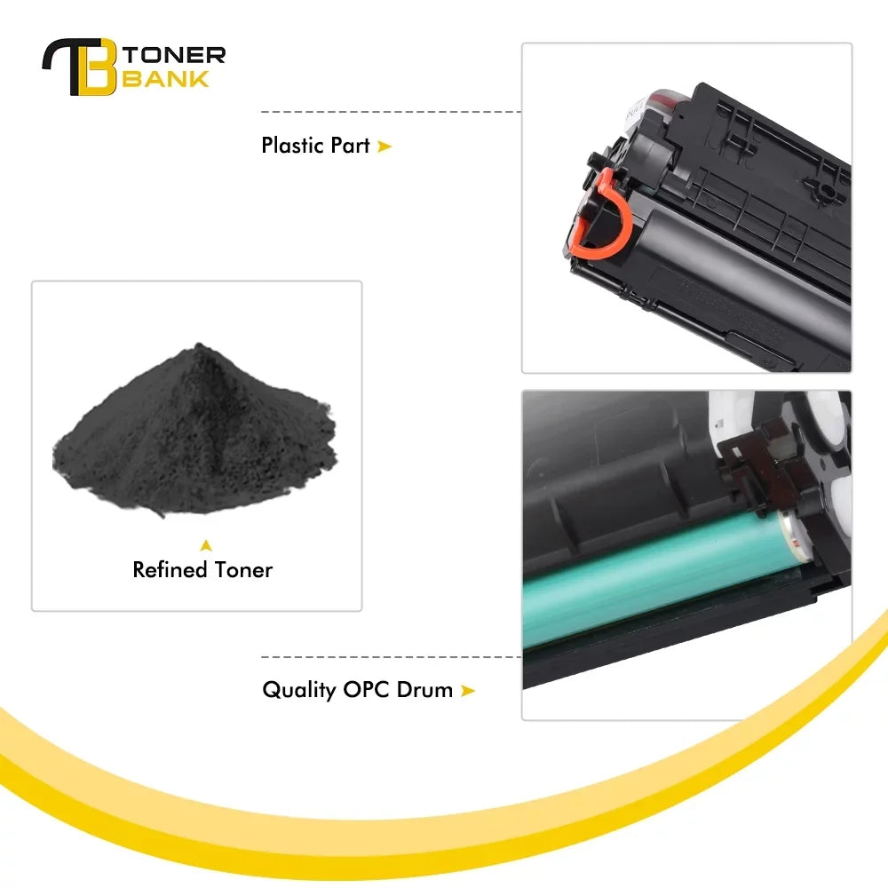 Toner Bank Matching 85A Toner Cartridge for HP CE285A 85A LaserJet Pro P1102W Pro M1212NF Pro M1132 M1210 M1130 M1212NF M1217NFW Printer Replacement Toner Ink (Black, 1-Pack)