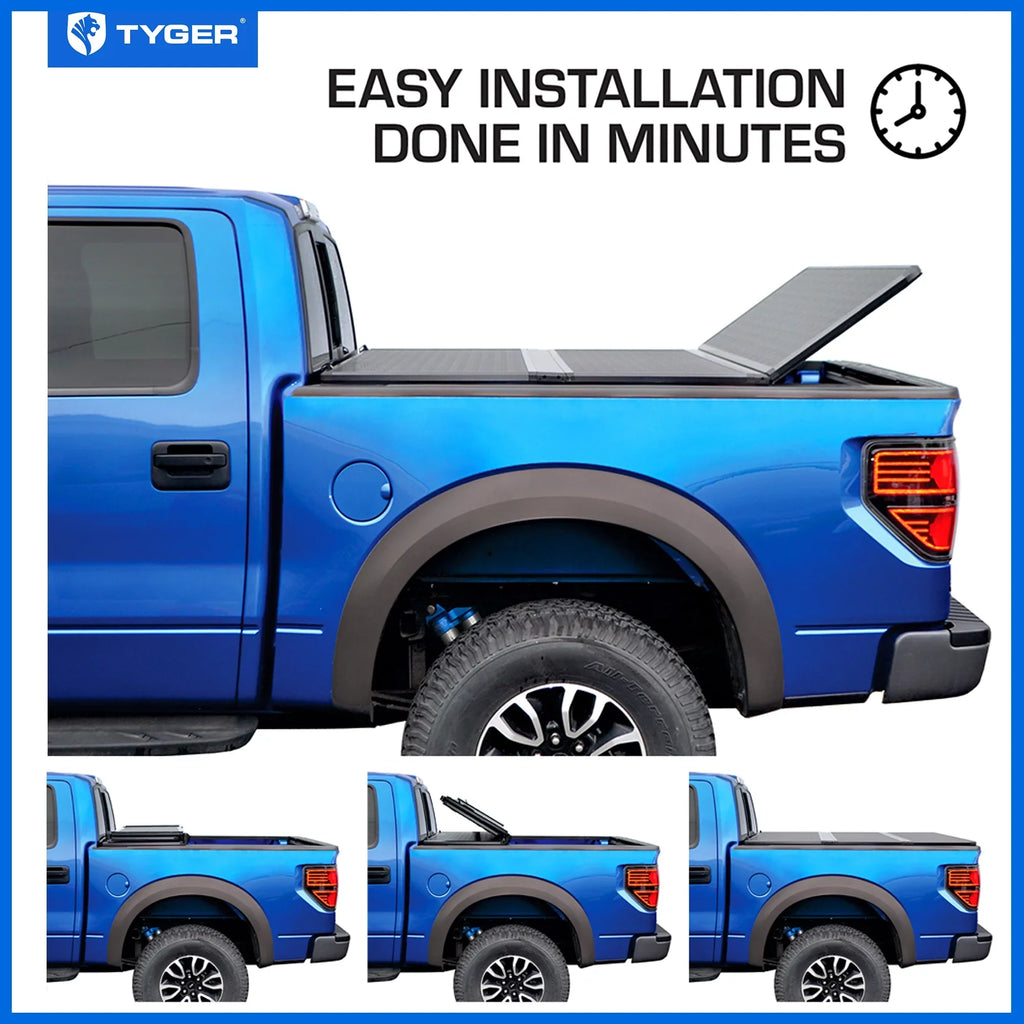 Tyger Auto T5 Alloy Hardtop Truck Bed Tonneau Protection Matching with 2014-2018 Chevy Silverado / GMC Sierra 1500; 2015-2019 2500 HD 3500 HD; 2019 LD/Limited | 6'6" Bed | TG-BC5C3007 | Aluminum