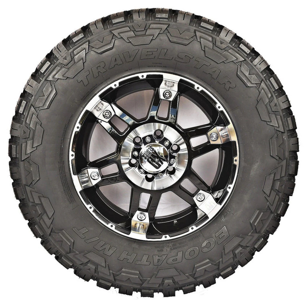 Travelstar Ecopath MT LT35X12.50R24 10 Ply 114Q Load Range E SUV Light Truck Mud Terrain Tire 35/12.50R24 MT (Tire Only)