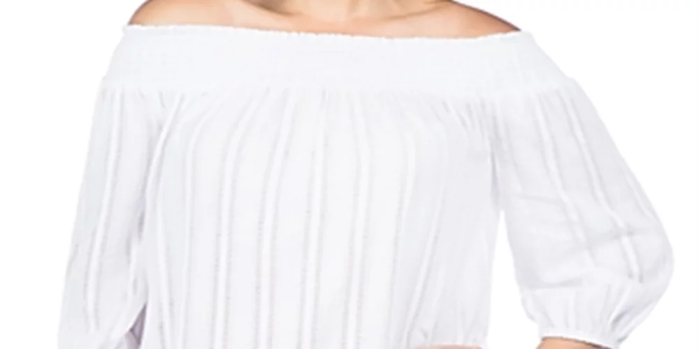 Ralph Lauren Women's Plus Smocked Coating Swim up Tunic White Size 1X