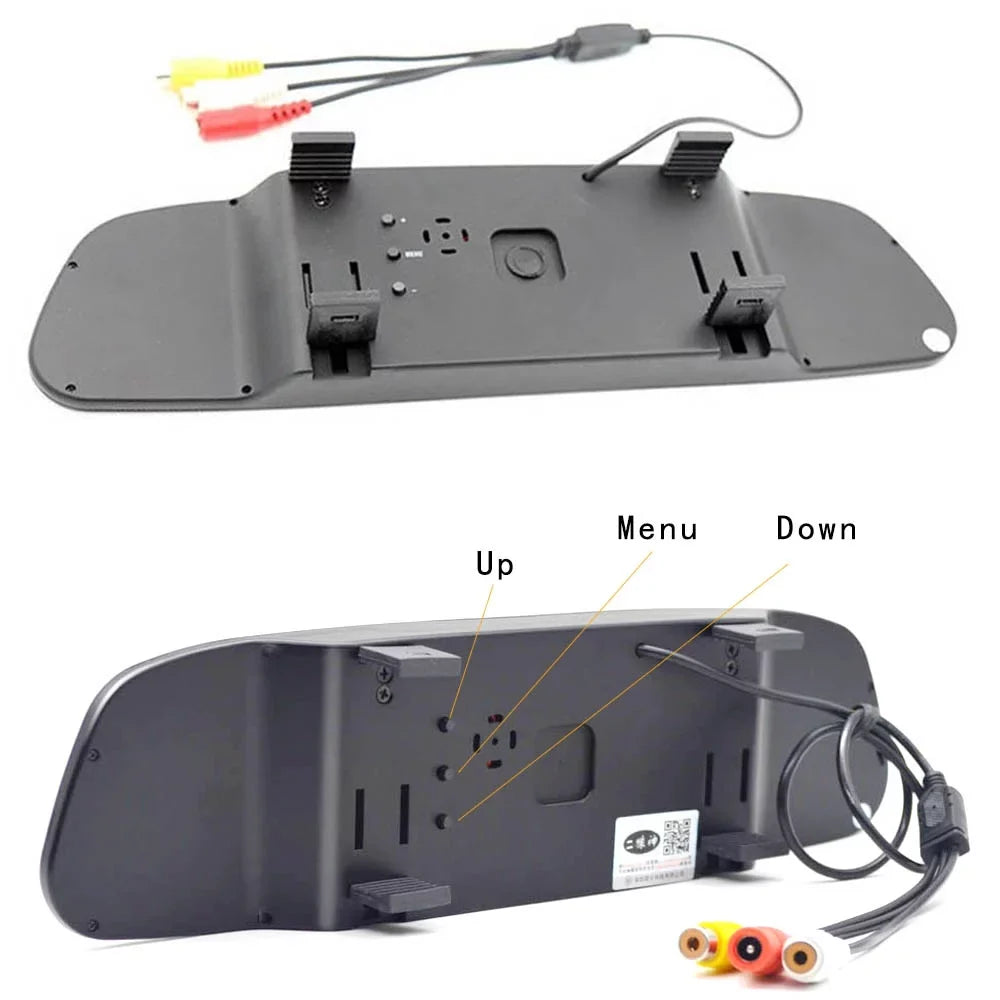 Wireless Car Backup Camera Rear View System Night Vision + 4.3" Mirror Monitor