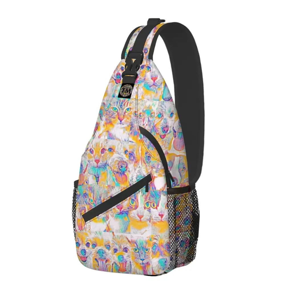Crossbody Bag - Club 99 - (Turquoise/Orange/Cream) - Unisex - All Ages - The Merch by SIMA Visual Arts
