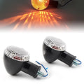 BFY 1Pair Motorcycle Turn Signal Lamp Amber Indicator Blinker Light w/ Clear Wrap for Yamaha Bolt XVS950 2014 2015 2016 2017 2018