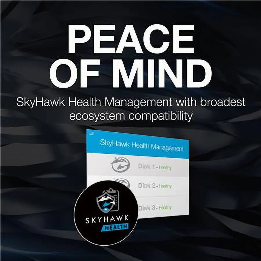 Seagate SkyHawk AI ST12000VE003 - Hard drive - 12 TB - internal - 3.5" - SATA 6Gb/s - buffer: 512 MB - with 3 years Seagate Rescue Data Protection