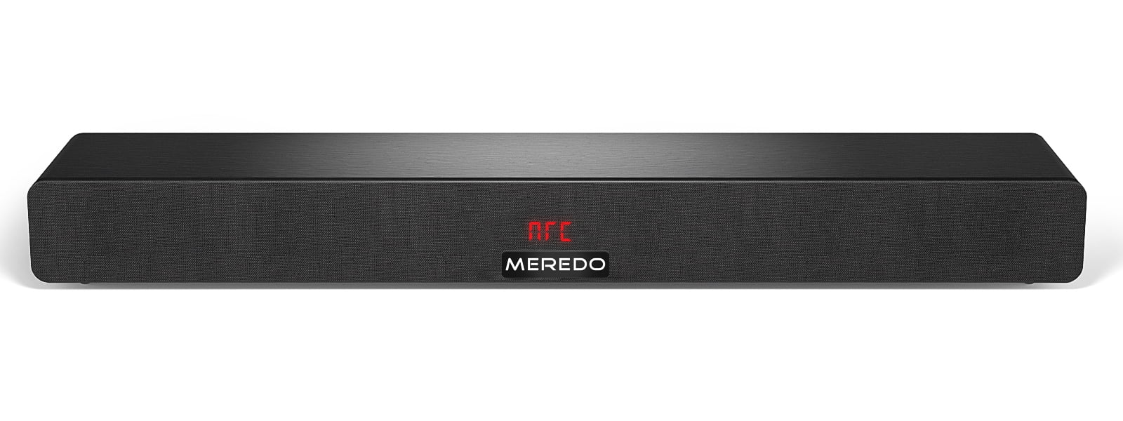 Sound Bar 28Inch Meredo Sound Bar for TV Built-in Subwoofer Wooden 150W Includes HDMI Cable Bass/Treble Adjustable 5 EQ Modes HDMI Arc/Optical/Aux/Bluetooth/USB