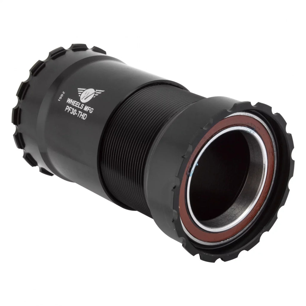 Wheels Manufacturing PF30 Bottom Bracket with Angular Contact Bearings: Threaded