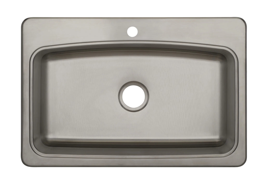 Proflo Pfsr1b332261 Bealeton 32-15/16" Drop In Single Basin Stainless Steel Kitchen Sink -
