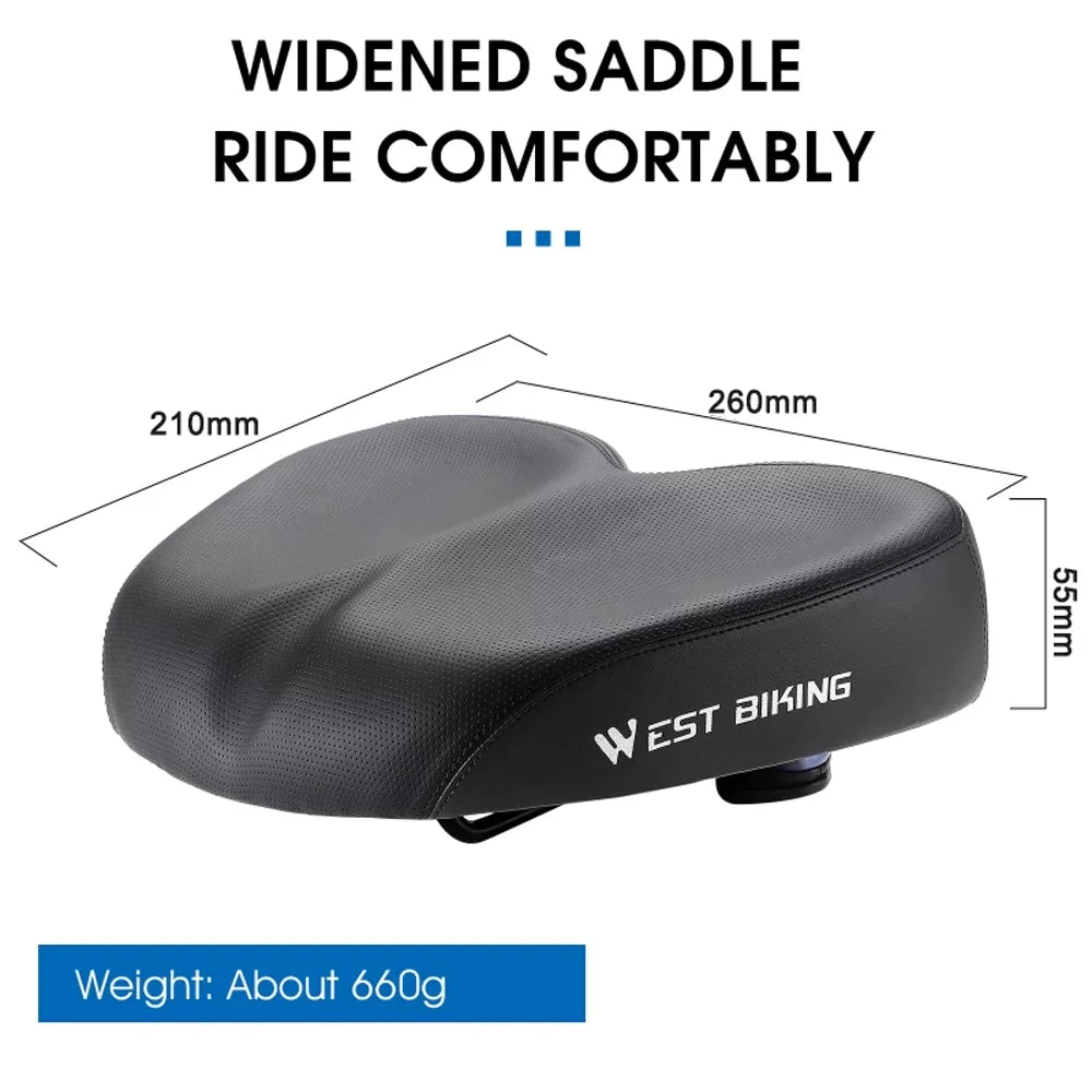 Aibecy Road Bike Cushion Widen Thicken Replacement Saddle Ergonomic Design Comfortable Shockproof for Long Distance Riding