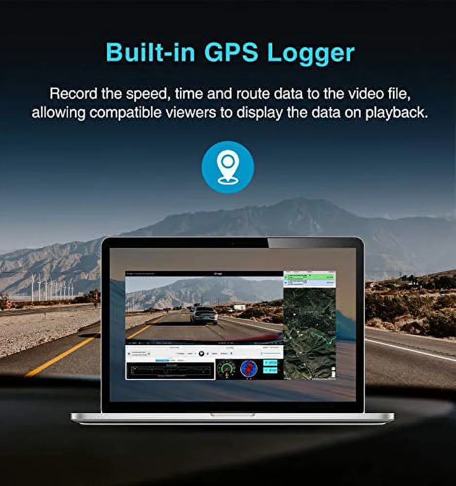 VIOFO A129 Pro 4K Dash Cam 3840x2160P Ultra HD 4K Dash Camera 8MP Sensor GPS Wi-Fi, Buffered Parking Mode, G-Sensor, Motion Detection, WDR, Loop Recording